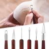 6PCS with Red Wood Handles Professional Clay Sculpting Set Sculpture Modeling Tools