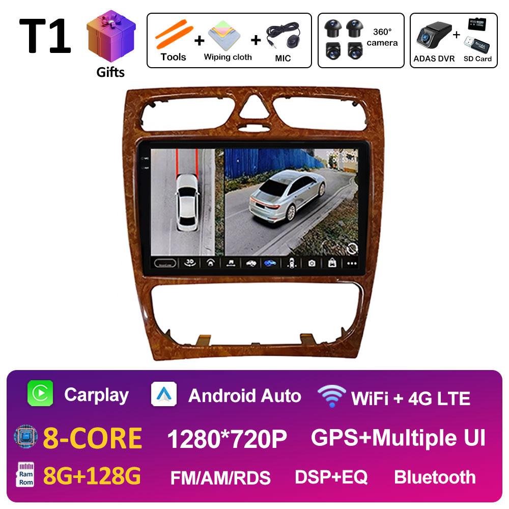 For Mercedes Benz C Class W203 C200 C320 C350 CLK W209 2002 - 2005 DSP Stereo Wireless Carplay Car Video Player WIFI Head Unit