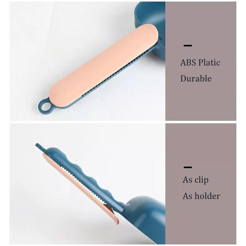 Rice Measuring Scoop Multifunctional Cat Dog Pet Food Feeding Spoon With Sealing Clip Household Plastic Kitchen Measuring Spoon