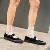 VANS Mary Jane Velvet Heart Buckle Shoes