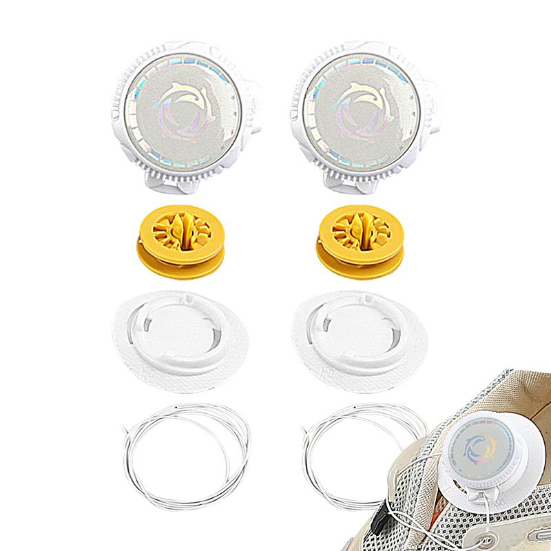 1Pair Not Tie Laces Rotating Buckle Metal Wire Shoe Strings Adjustable Lazy Sports Shoes Supply With Security Lock Leisure