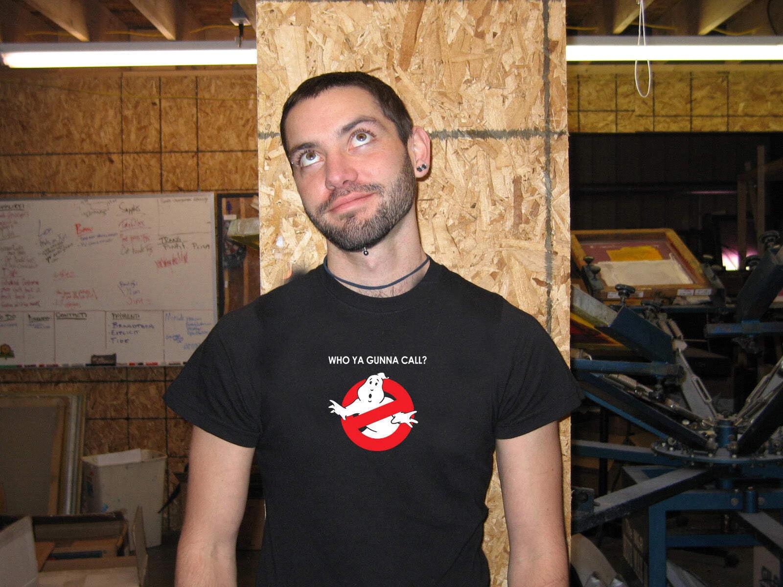 Ghostbusters T-Shirt – Retro Vintage Who Ya Gonna Call? Movie Tee 2XL