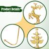 4 Pieces Christmas Stocking Holder Hanger Metal Mantle Garland for Bookshelf Pubs
