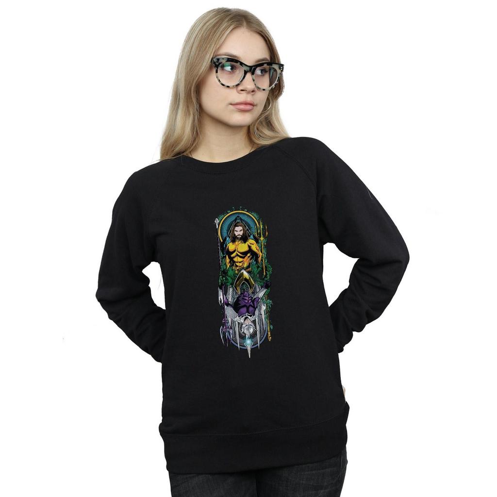 DC Comics Womens/Ladies Aquaman Ocean Master Sweatshirt