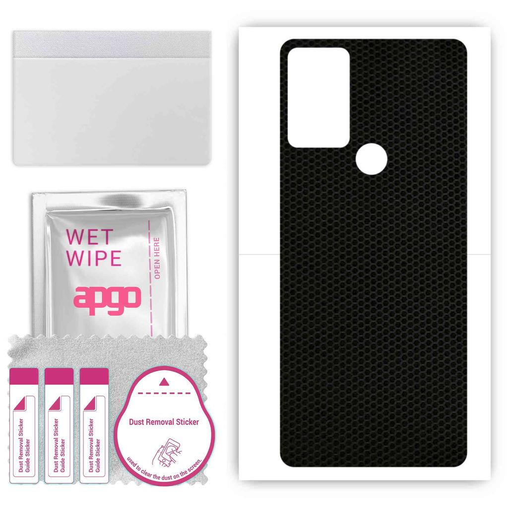 apgo Beskyttende hud-klistremerke for ryggen kompatibel med TCL 30 SE, Wrap Film, Folie, Vinyl - Pattern Matrix