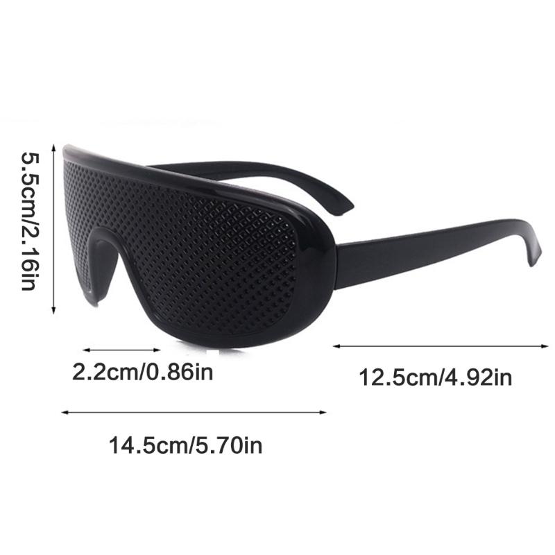 Stylish Pinhole Sunglasses With Multi Hole Pattern For Trendy Visual Appeal Lightweight PC Frame Unisex Design