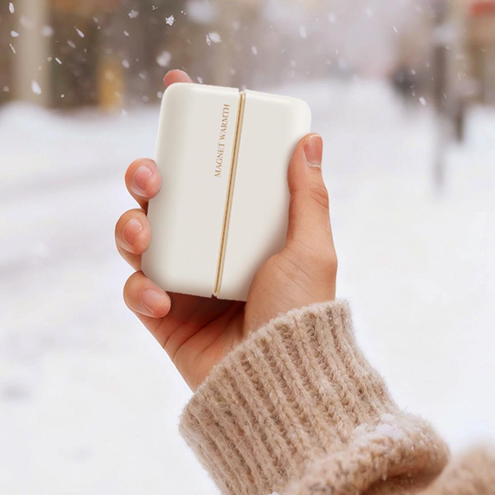 Rechargeable Hand Warmer Split Design Compact Portable Rechargeable For On-the-Go Comfort Office Desk Daily Commute Comfort