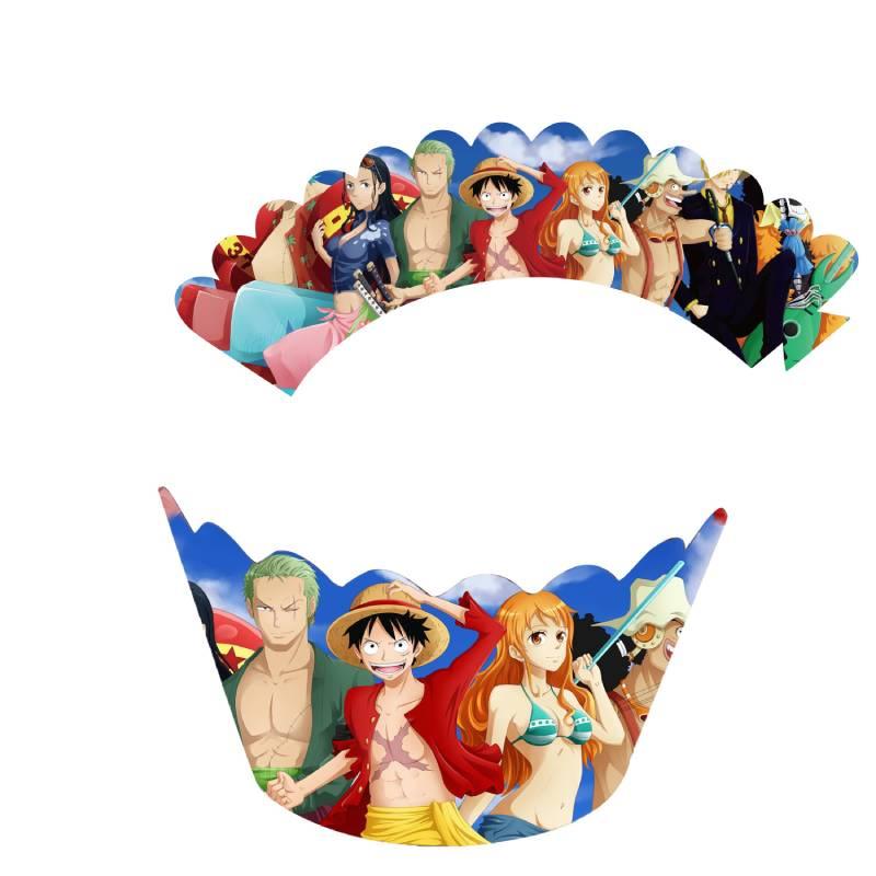One Piece Themed Birthday Party Decoration Set Props Balloons Cake Flags Toppers