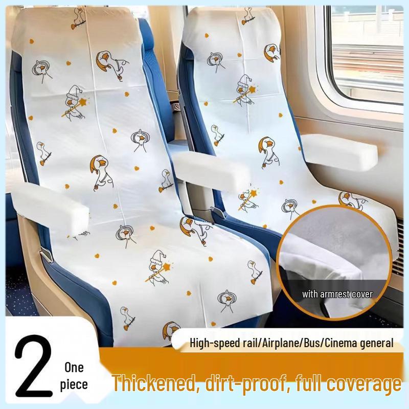 Одноразовая накидка на сиденье для поездов, самолетов и автобусов