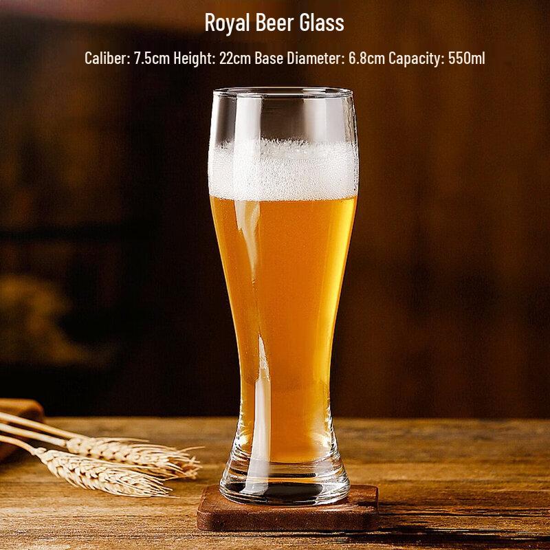 High-Capacity Craft Beer Glass Mug