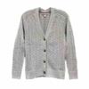 Tommy Hilfiger Solid Color Blended Cardigan V-Neck Long Sleeve Sweater Women sweater Light-Gray 76J5333-030