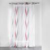 Eyelet Panel 140 X 240 Cm Printed Voile Ondulys Red