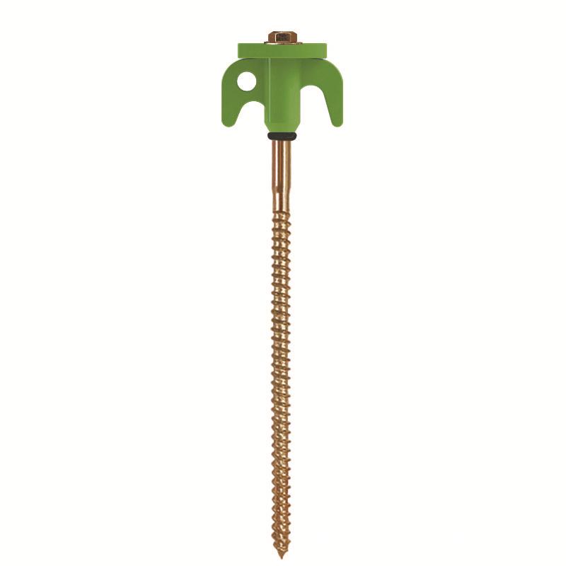 Fluorescent Spiral Tent Stake - Hexagonal Awning Anchor for Camping