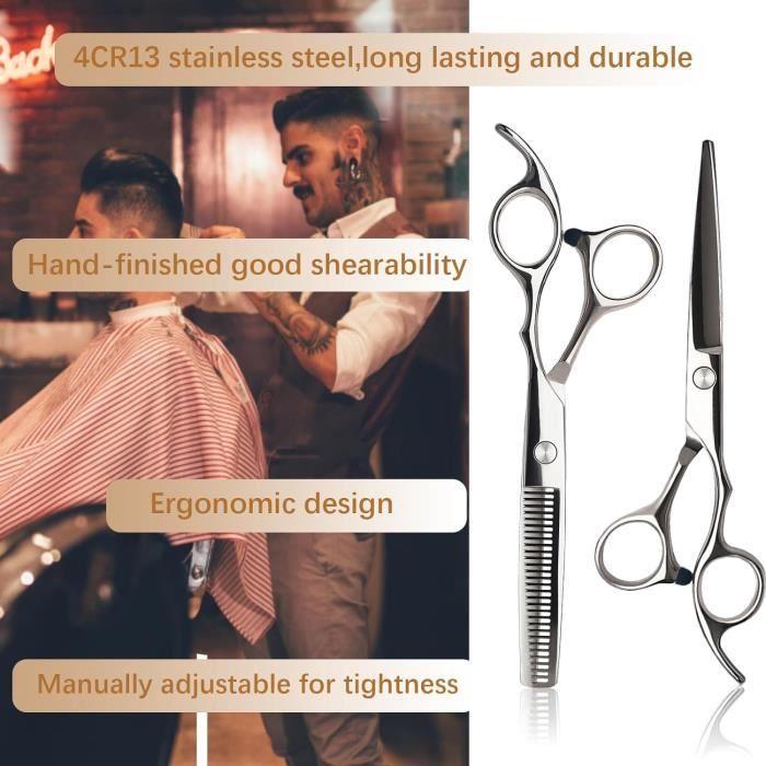 Hairdressing Scissors 2 Pcs, Hairdressing Scissors Set Flat Scissors and Serrated Scissors, Professional Hairdressing Scissors.[Z20]