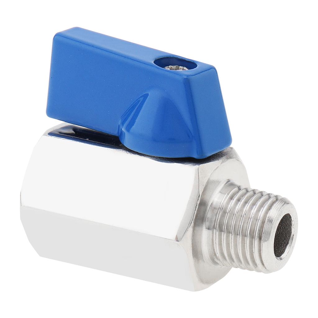 1/4inch NPT Female Male Thread 316 Stainless Steel Mini Ball Valve for Water / Motorcycle Tank, Heavy Duty Ball Valve Shut-off Valve