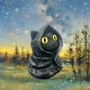 Mysterious Hooded Cat Figurine Resin Home Decor Gift For Cat Lovers And Collectors