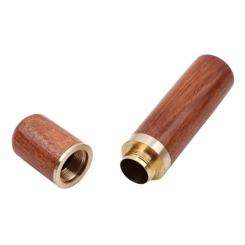 1Pc Wooden Elderly Needle Storage Box Toothpick Holder Multifunctional Wooden Solid Color Minimalist MINI Storage Bucket