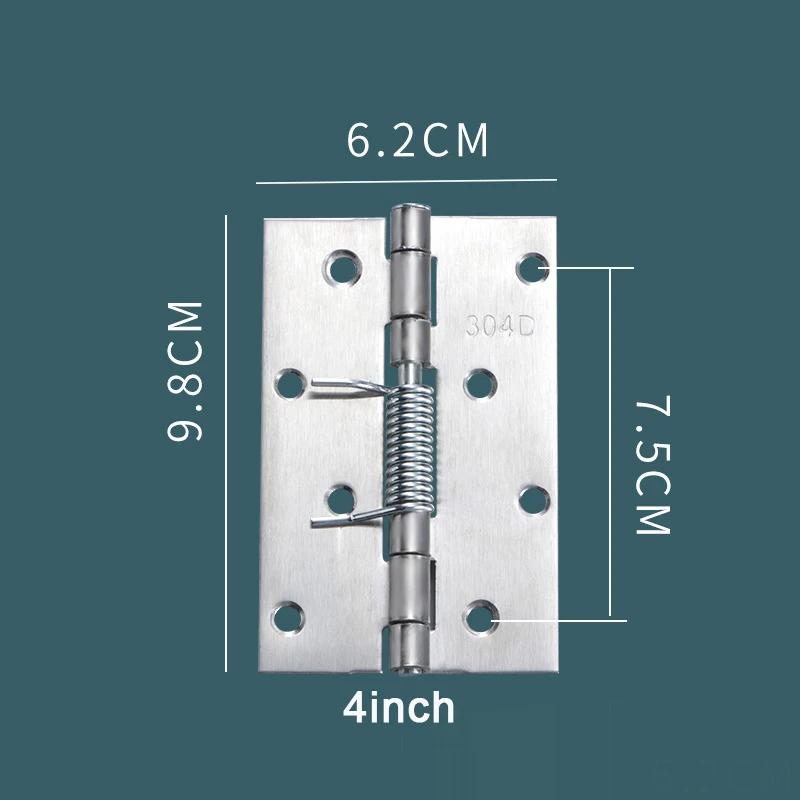 2 ks Samozavírací pružinový dveřní pant Nerezový pant pro skříňky Dveřní zavírač Automatický odskokový pant Nábytkové kování