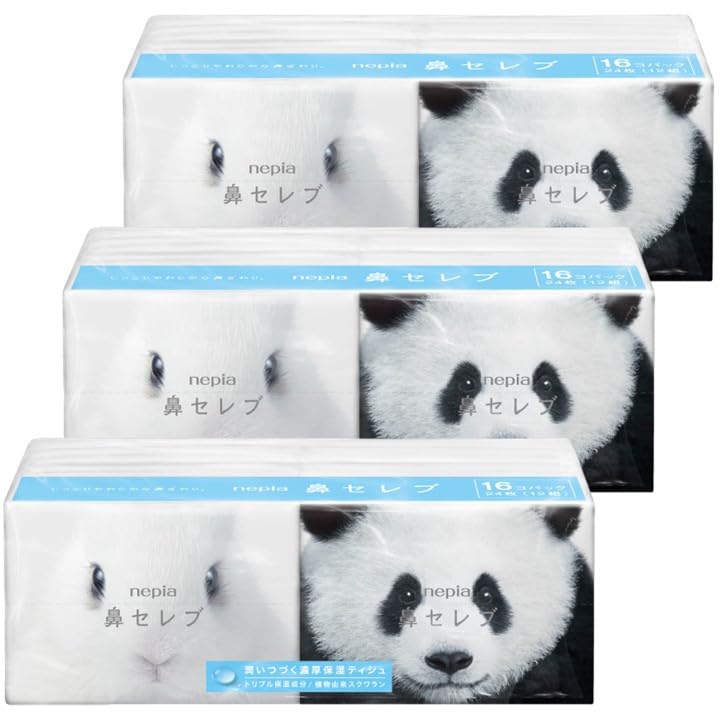Nepia Hana Celeb Pocket 24 sheets x 16 packs x 3 packs [Bulk Purchase] Tissues, белый