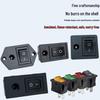 DC Dual Power Socket 5521/5525 with Switch, CE Certified