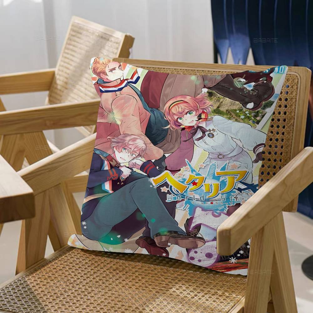 Anime Cartoon Hetalia Axis Maple Design Cushion Cover Happy Autumn Harvest decor Holiday Decorati Pillow Cover