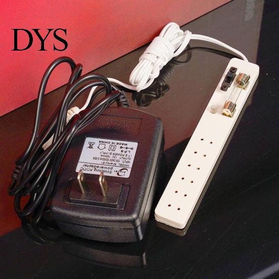 1/12 Dollhouse 6Way Socket Converter Accessory for 12V Miniature Lighting Lamp