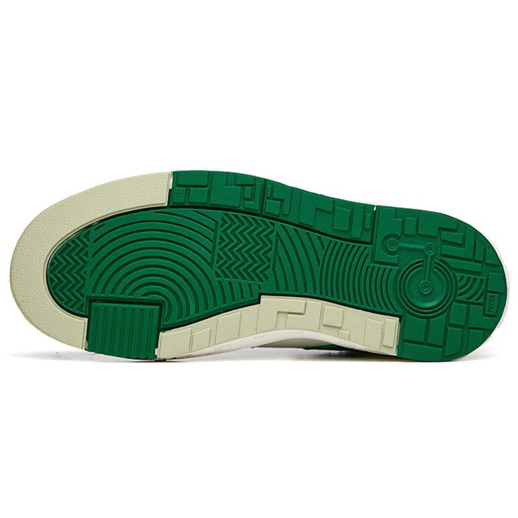 Anta Street Naughty High top Skateboard Shoes Women's White Green 122238065S-1