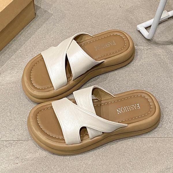 Fashion House Slippers Platform Beach Shoes Luxury Slides Slipers Women Sabot Designer Soft 2025 Casual Fashion Leisure Beach Shoes Woma
