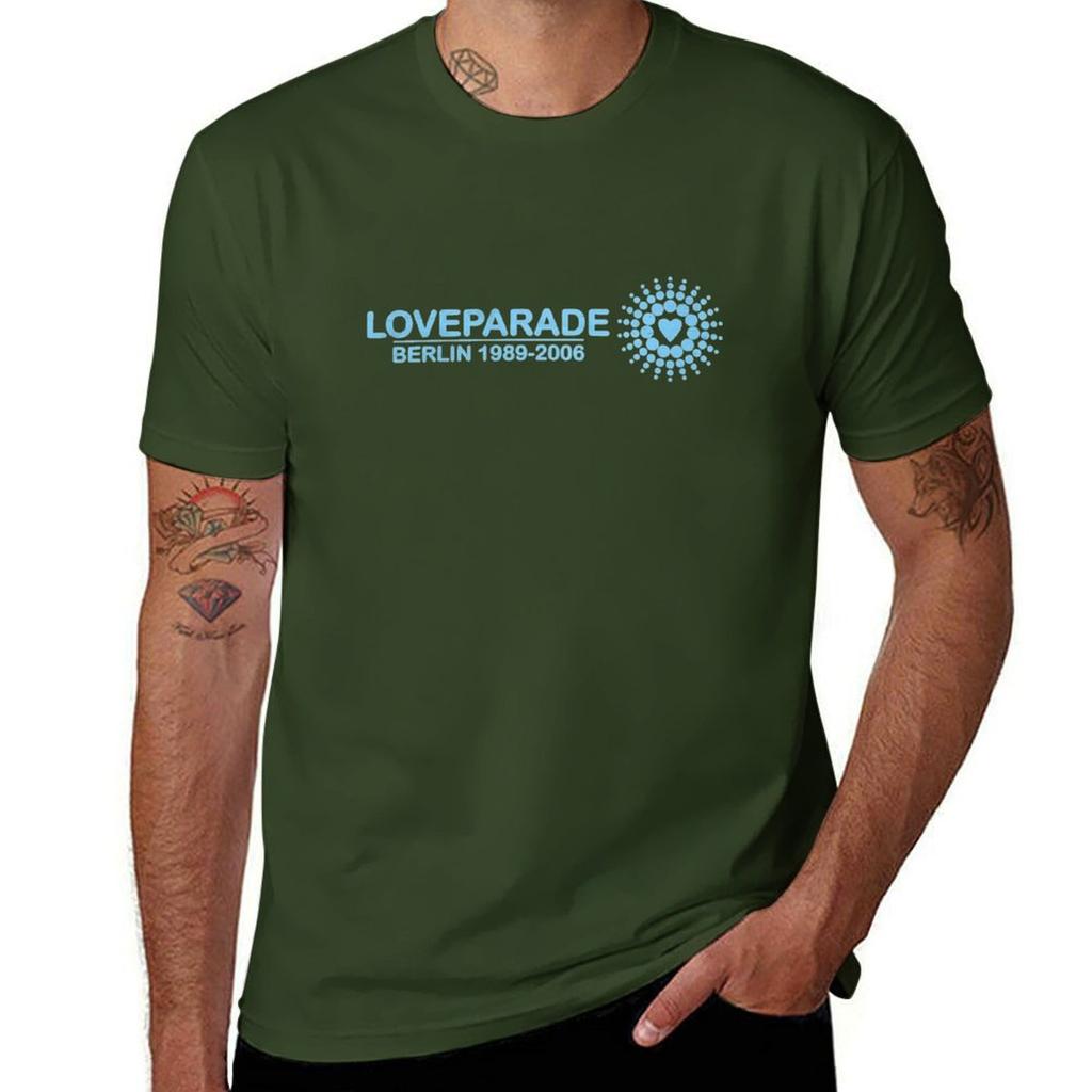 Loveparade Berlin T-Shirt Ästhetische Kleidung Sommerkleidung erhaben Herrenbekleidung