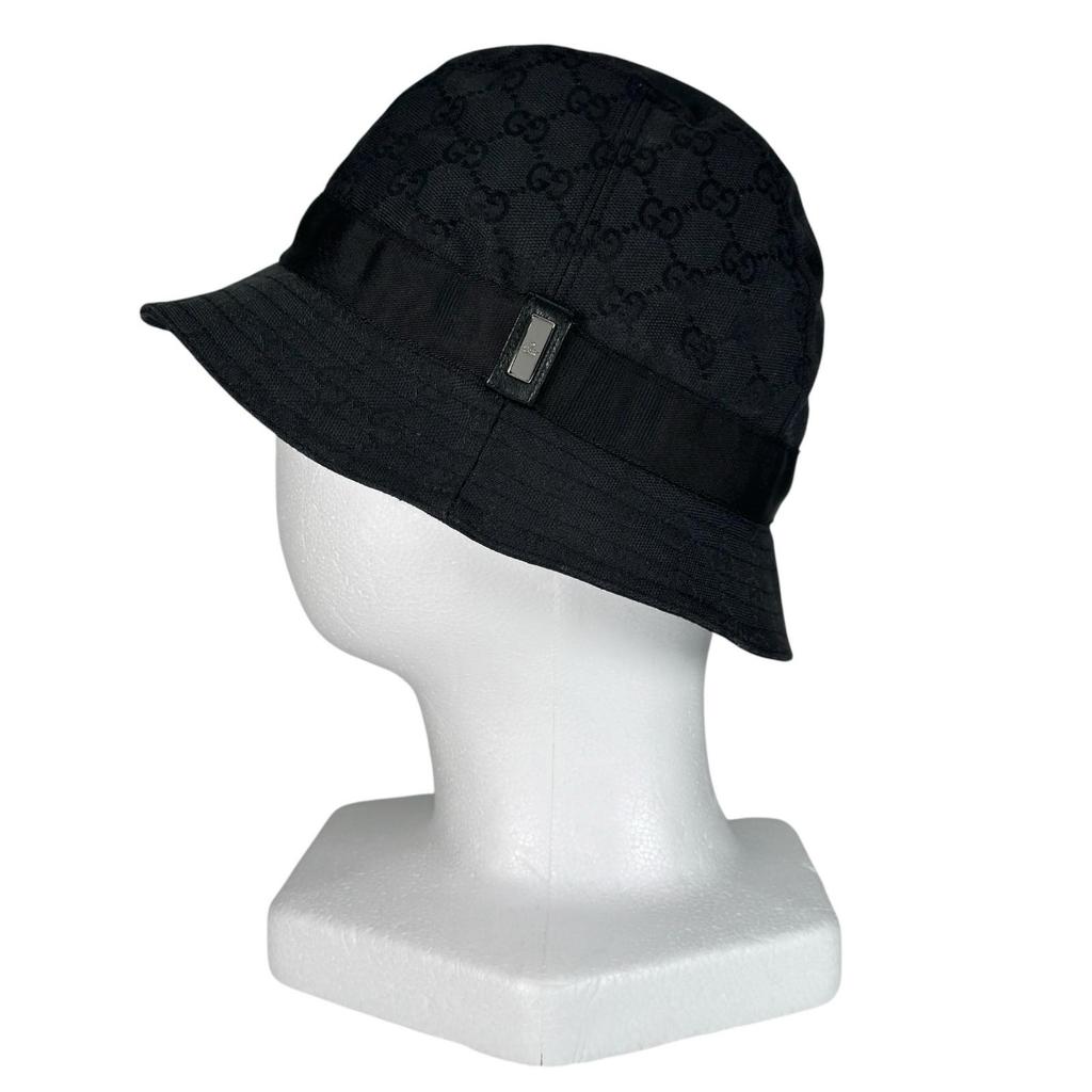 GUCCI GG canvas hat black Women bucket used