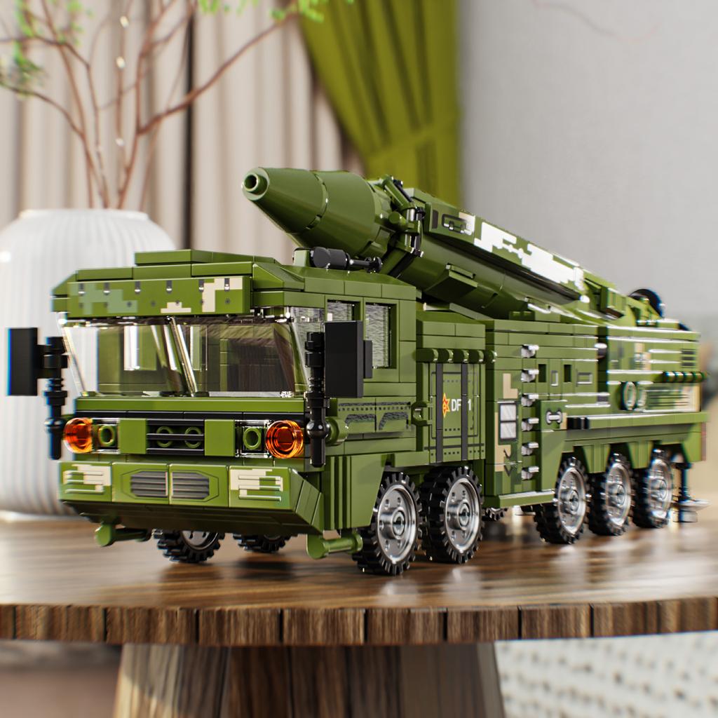 720PCS Missile Vehicle Constructing Blocks Toys Truck Assemble Puzzle Bricks Toy Sets Ideal For Kid Desktop Ornament Gifts