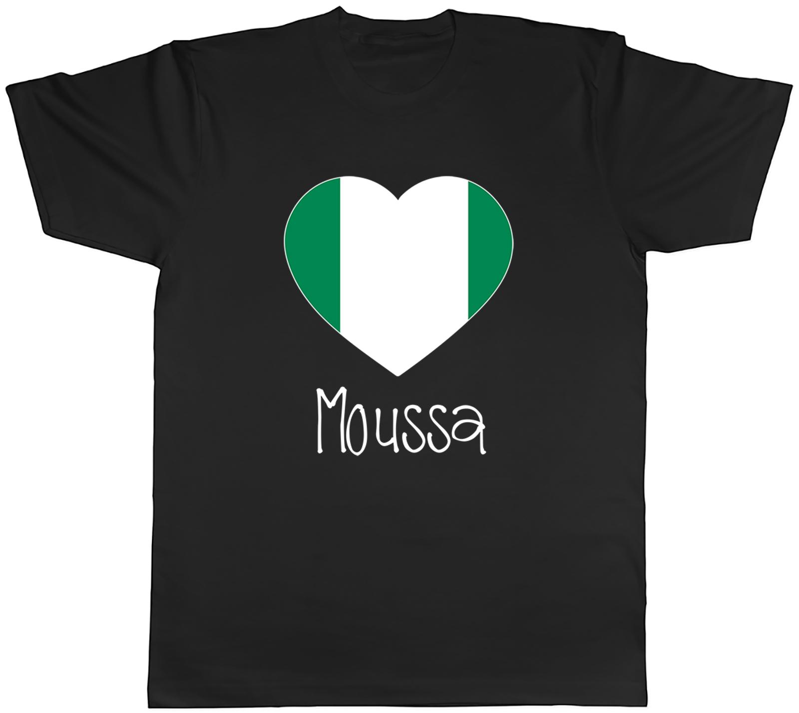 Personalised Love Nigeria Football Fan Supporter Unisexs TShirt Tee Gift Top S