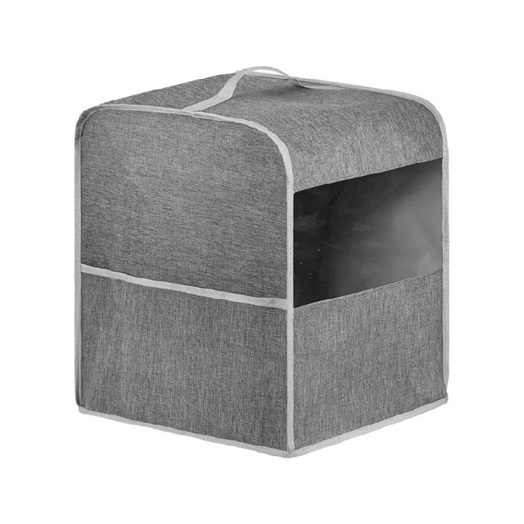 

Contemporary Coffee Maker Protector with Transparent Window And Top Handle Polyester Dustproof Kitchen Appliance Cover 1