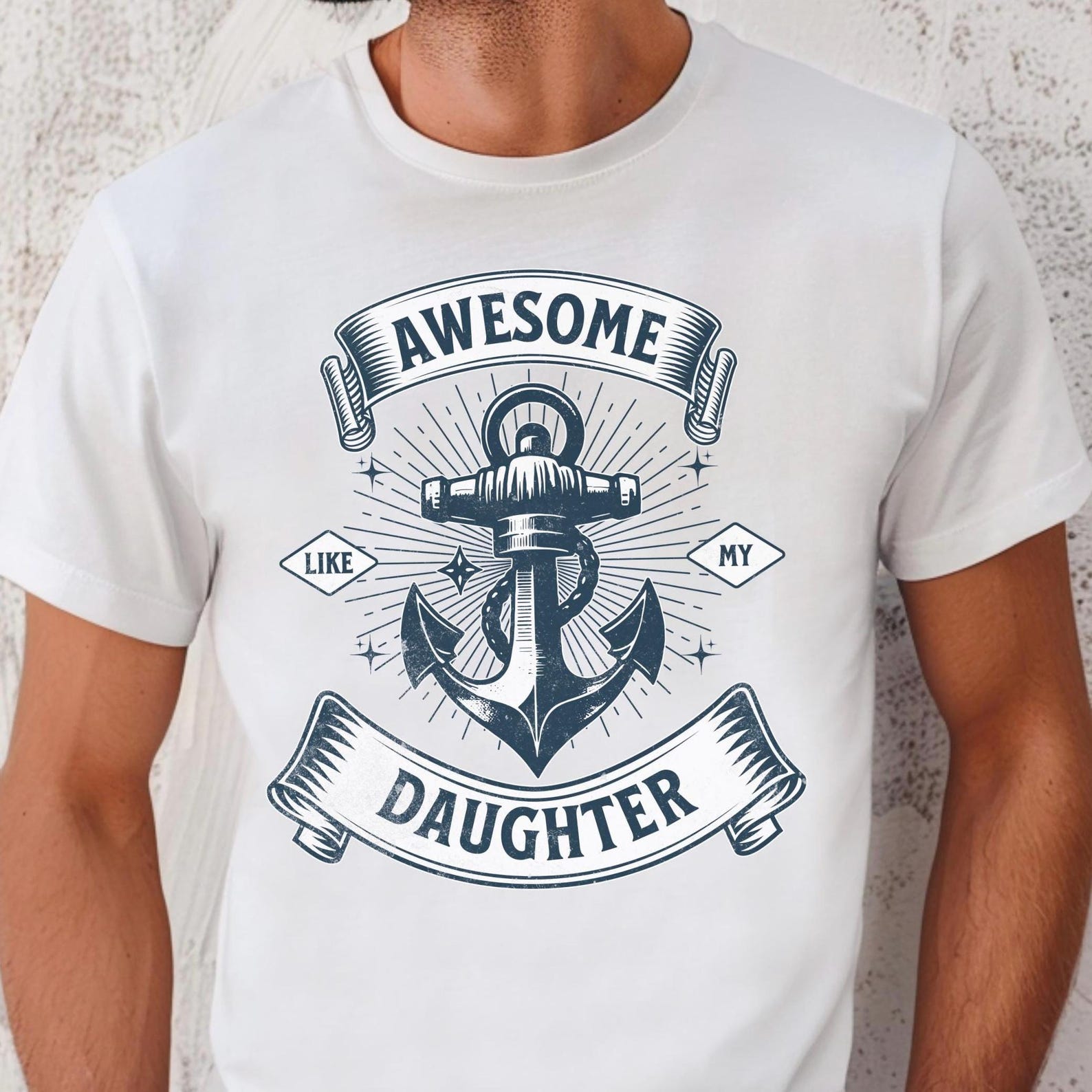 Awesome Like My Daughter Shirt, Funny Shirt Men, Gift from Daughter, Husband Shirt, Father s Day Gift Tee, Gift for Dad, Funny Dad T-Shirt S