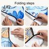 Stylish Senior Clothing Protector Adult Bib, Waterproof Easy Clean Feeding with Floral Elderly Mealtime Bib Printed, Protector, for Seniors Dining Aid