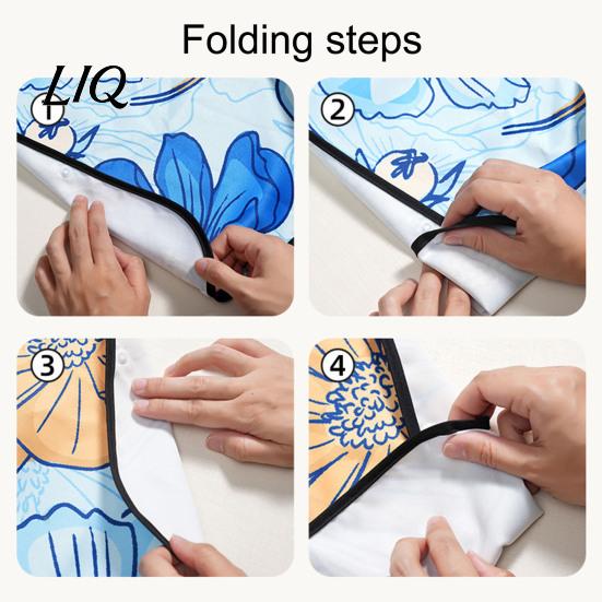 Stylish Senior Clothing Protector Adult Bib, Waterproof Easy Clean Feeding with Floral Elderly Mealtime Bib Printed, Protector, for Seniors Dining Aid