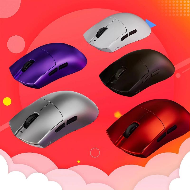 ATK X1 V2 Ultimate 2.0 Mouse Wireless Paw3950 Utrla 54g Lightweight 750ips 0.163ms Low Latency 650ips Gamer New Accessory Gifts