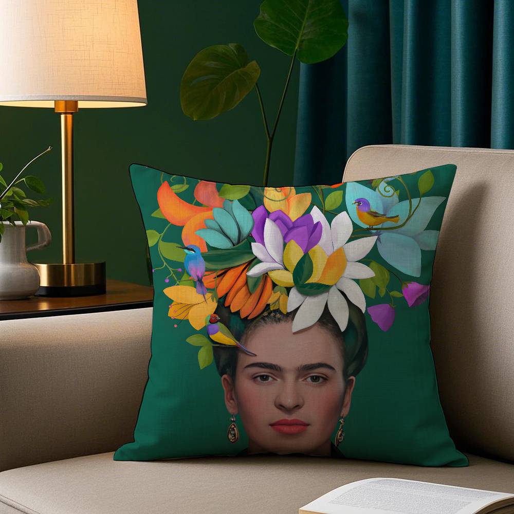 Painting FFridaS Art Pillow Case Short Plush Print Cushion Cover Square Throw Pillow Covers Sofa Home Decor