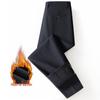 Xue Zhong Fei Men's Fleece-Lined Straight-Leg Casual Trousers