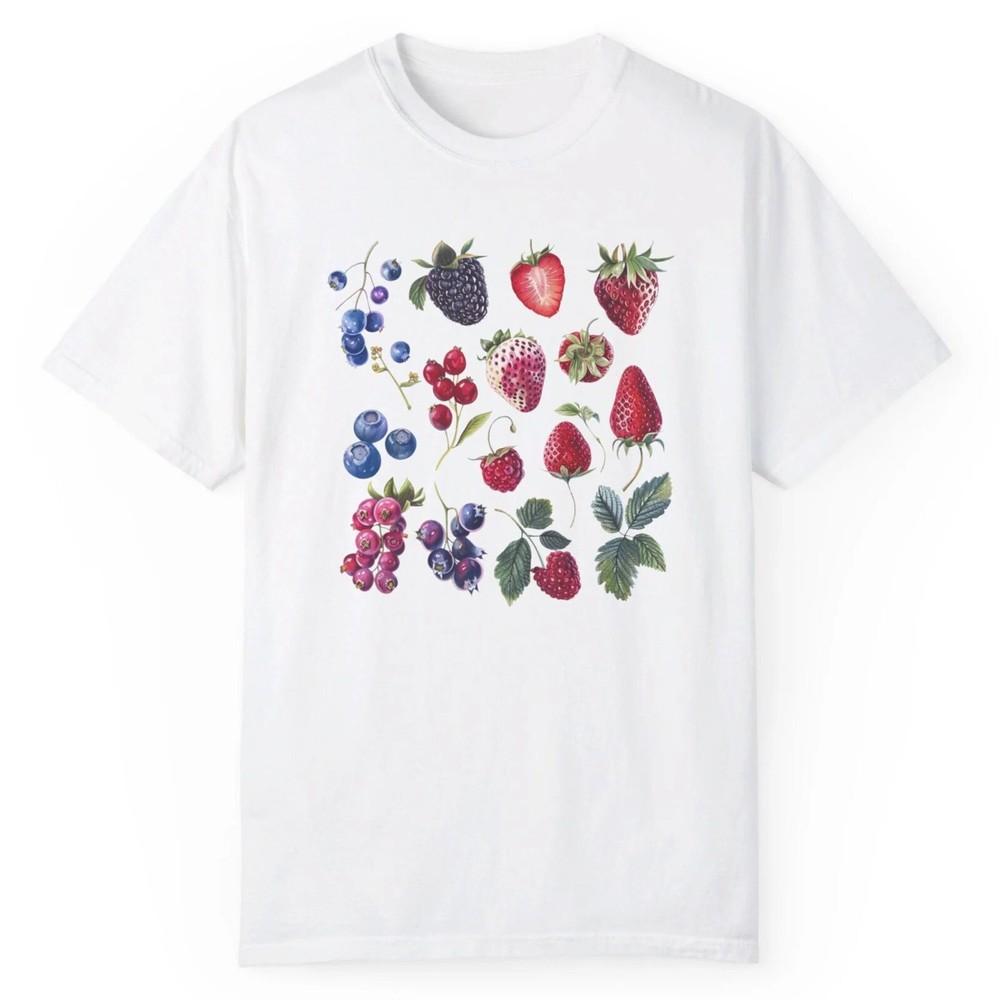 

Retro Vintage Berry Species Aestheti Graphic Tee Short Sleeve Unisex Shirt S-5XL Unisex T-Shirt L