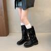 Autumn Winter Street Style Women Knee-High Boots Casual Low Heel Party Shoes Ladies Modern Long Botas Mujer