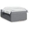 VidaXL Slatted Bed Base and Mattress Light Grey 120x190 Cm Fabric 3285553