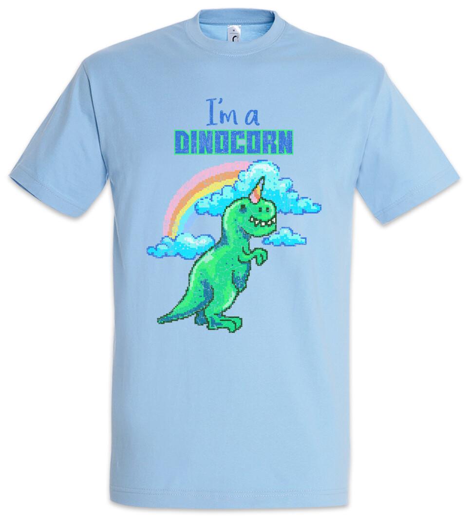 

I m A Dinocorn T-Shirt Mens Womens Tees Top Dino Dinosaurs Unicorn Fun Geek Nerd Pixel Retro 8 Bit M