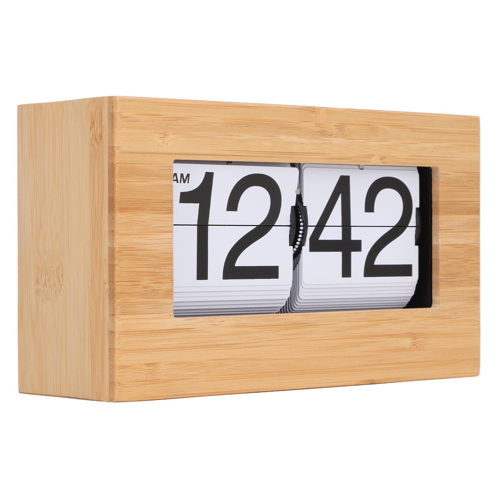 Auto   Clock Vintage Retro Large Number   Down Desk Table Clock for Home Living Room