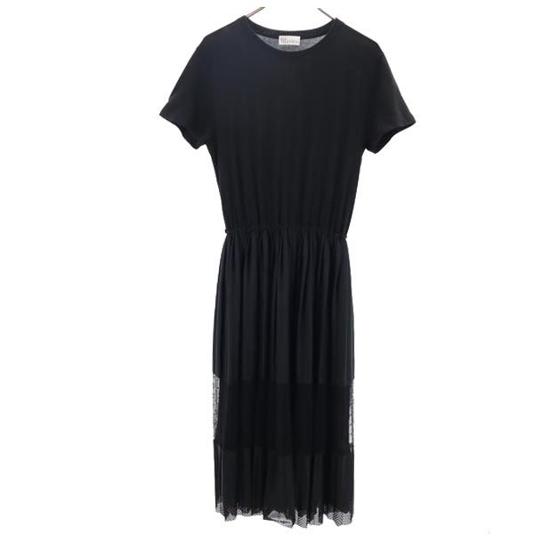 RED VALENTINO made in Italy Short sleeve one piece XS black Women Used