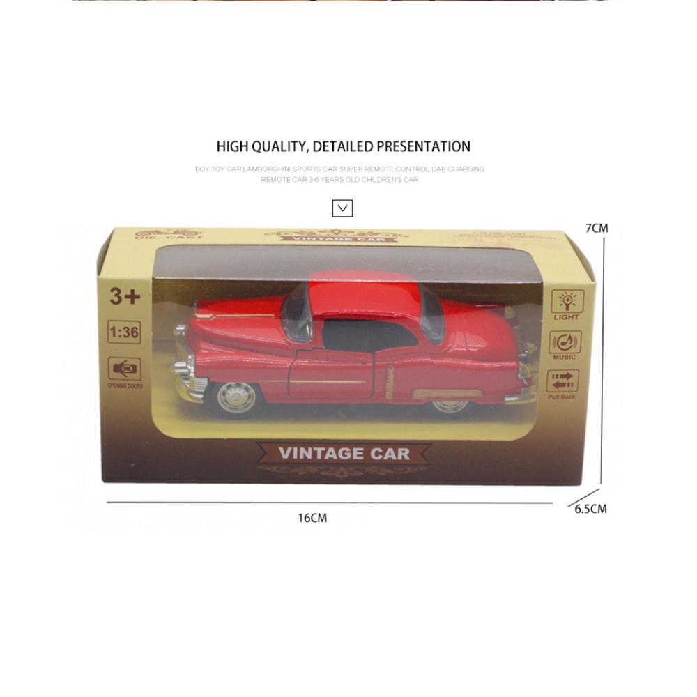 1/36 Méretarányú Cadillac Vintage Autók Ötvözet Die-Cast Húzható Hátra Fém Modell Klasszikus Autó Gyűjtői Darab Gyerekeknek Felnőtteknek Ajándék Die-Cast Nyitható Ajtós Autó