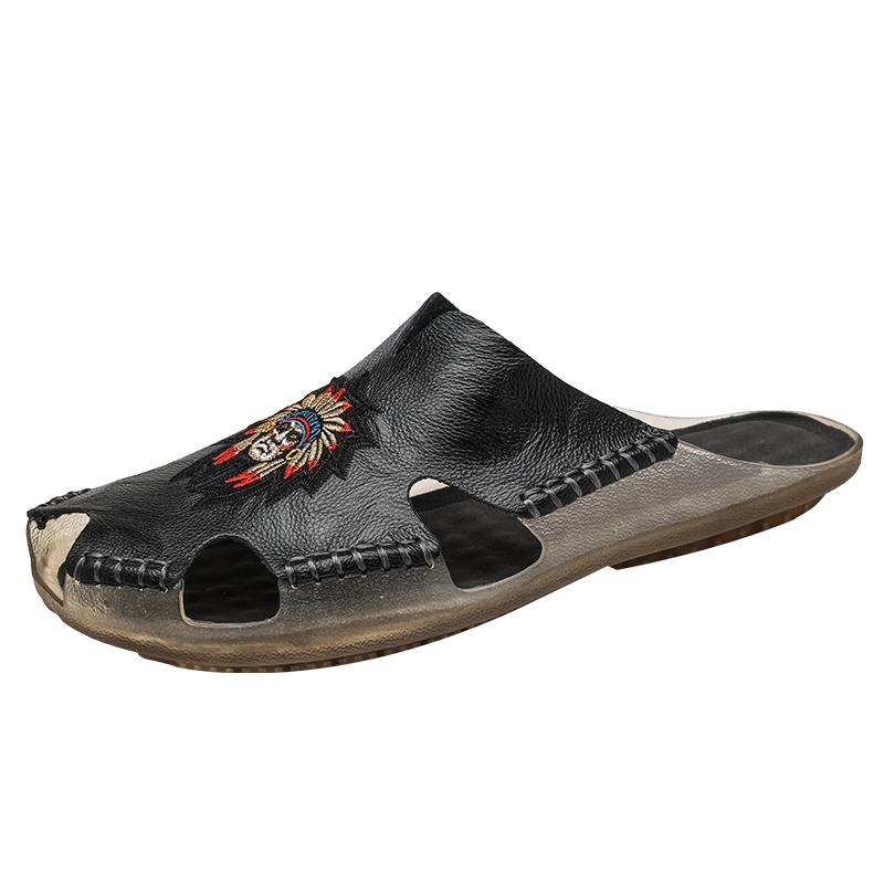 Men's Summer Comfort Shoes New Fashion Flip Flops Classic Hollow Out Slippers Casual Indoor Beach Footwear Zapatos Hombre
