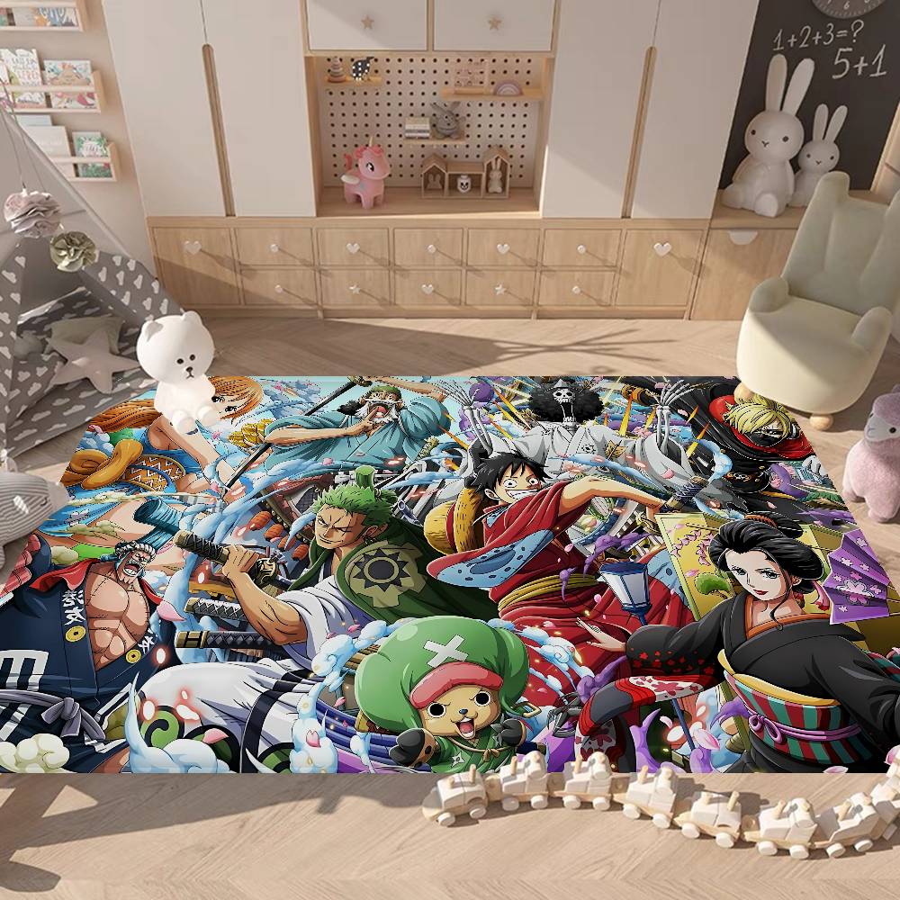 Shonen Anime O-One P-Piece Floor Mat Cheaper Anti-slip Modern Living Room Balcony Printed Bedside Mats