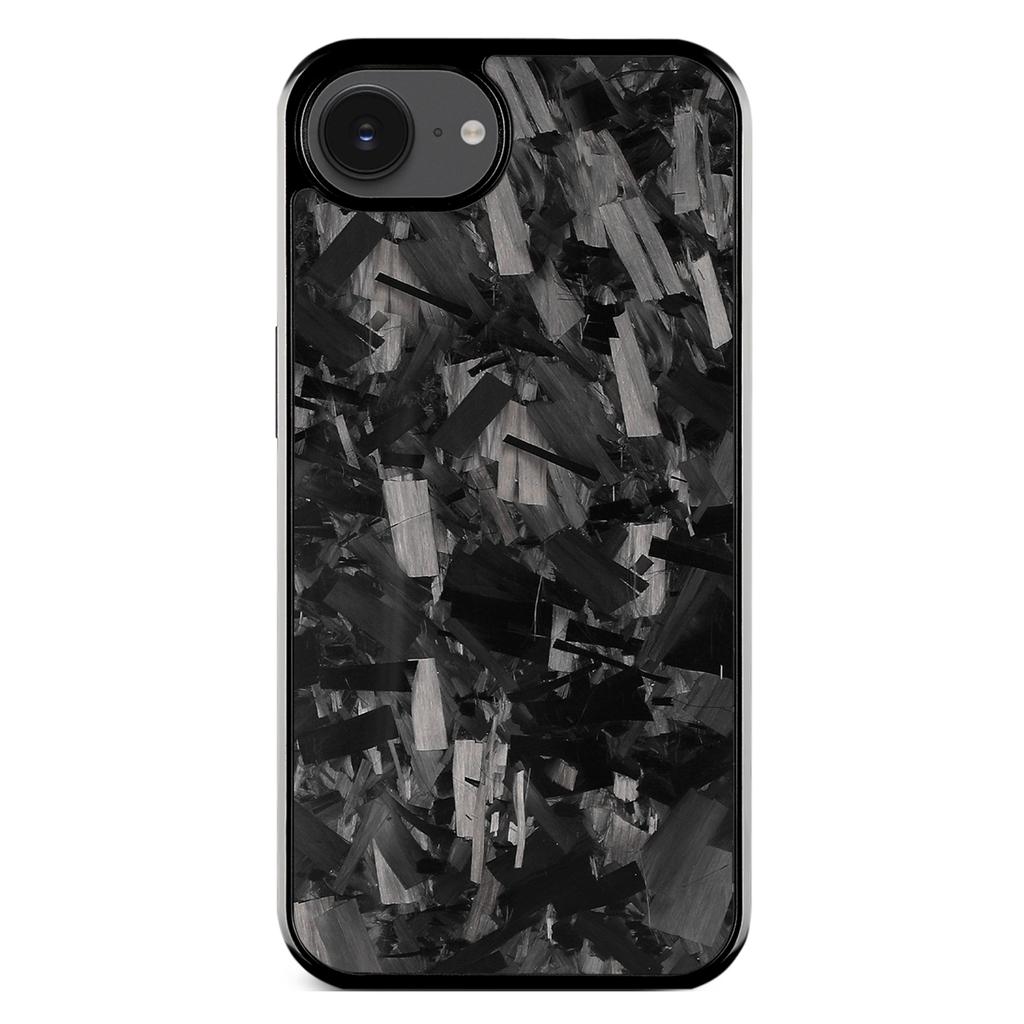 Für iPhone 16e Hülle Große Geschmiedete Textur Aramidfaser+TPU Handyhülle