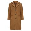 British Style Men's Wool Trench Coat, Autumn/Winter Long Coat